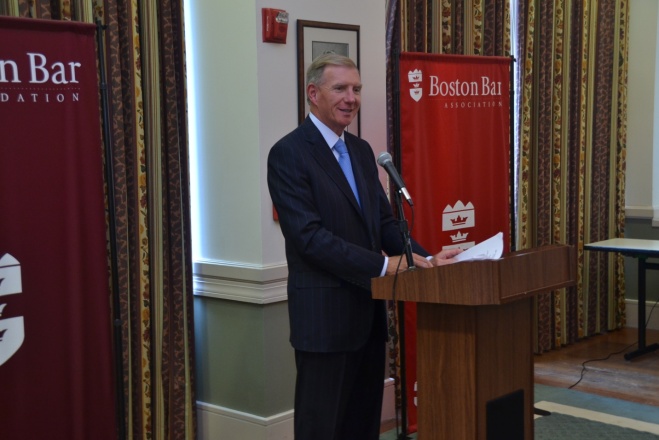 BBA President Paul Dacier, congratulated the students on their accomplishments this summer and then jokingly quizzed the students on their knowledge of the U.S. Constitution. 